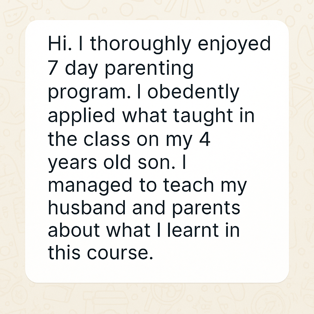 Testimonial from Brightlife parent