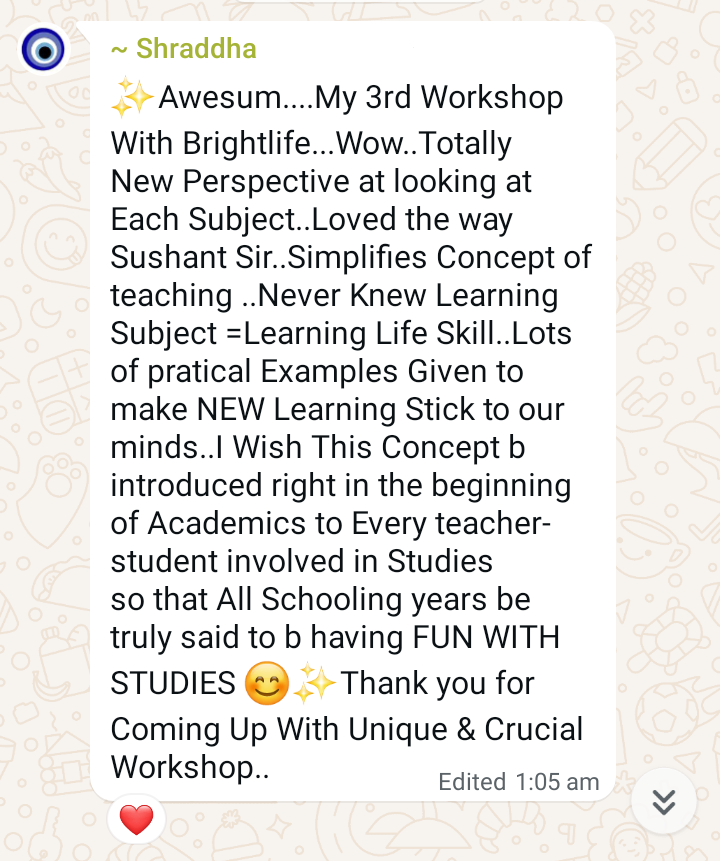 Testimonial from Brightlife parent